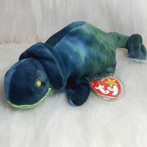 'Ty Beanie Baby" Rainbow the Chameleon 1997 . Rare NWT